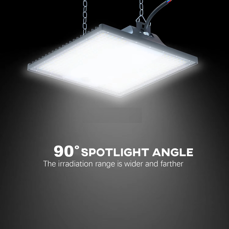 300W Linear High Bay Lights 190LM/W IP66 Waterproof Rectangle High Bay Light Fixture