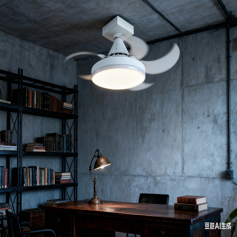 LED Ceiling Fan Light with 3000LM Lumen Flux 50000 hrs Life Span and 3 Wind Speeds for Bedroom Living Room Kitchen