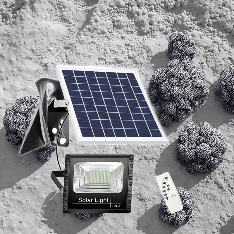 500W LED Solar Light Outdoor Flood Light Solar 25W 40W 60W 100W 200W Energy-Saving Garden Lighting Garage Spotlight White Lighting With Remote Control
