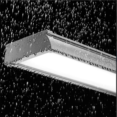 Luz LED Tri Proof de 5 pés 60W, Luminária Tri Proof com Design Slim para Lavagem de Carros e Armazenamento a Frio